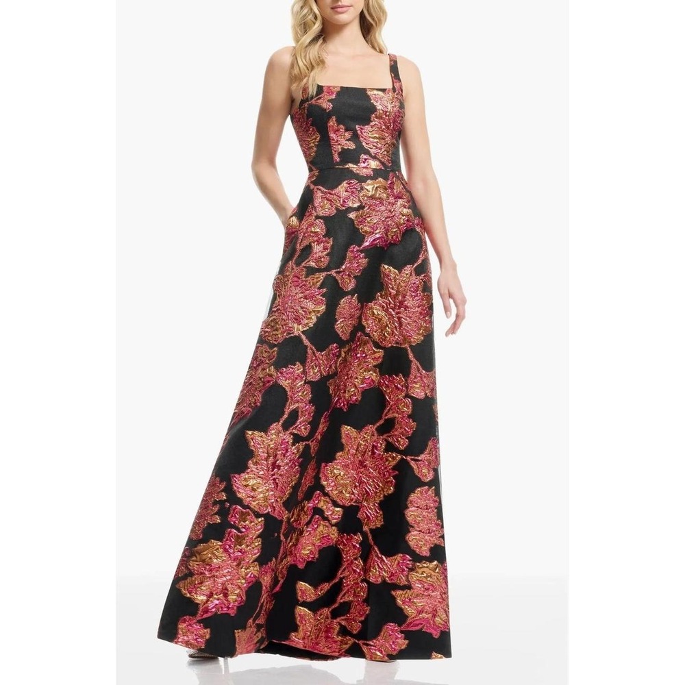 Dress the Population Vienna Jacquard Sleeveless Gown size XL